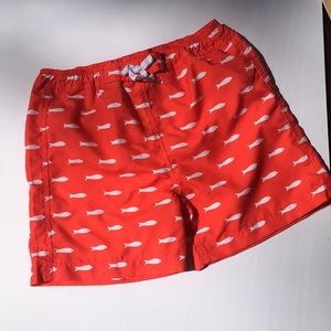 Boy's Red Swim Trunks by Rachael Riley Size 7/8y
